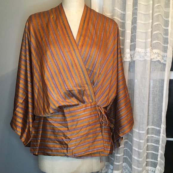 Hayden Tops - Hayden Kimono Wrap Top Sunset 1XL